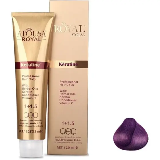 رنگ مو آتوسا رویال شماره 0.99 واریاسیون بنفش