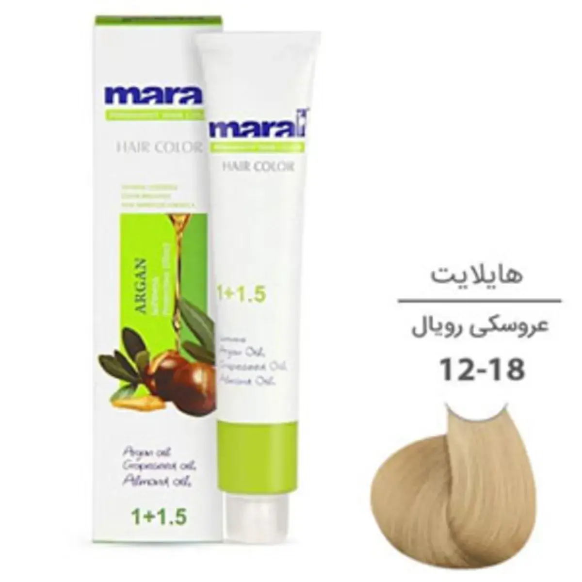 رنگ مو مارال شماره ۱۲.۱۸ رنگ عروسکی رویال