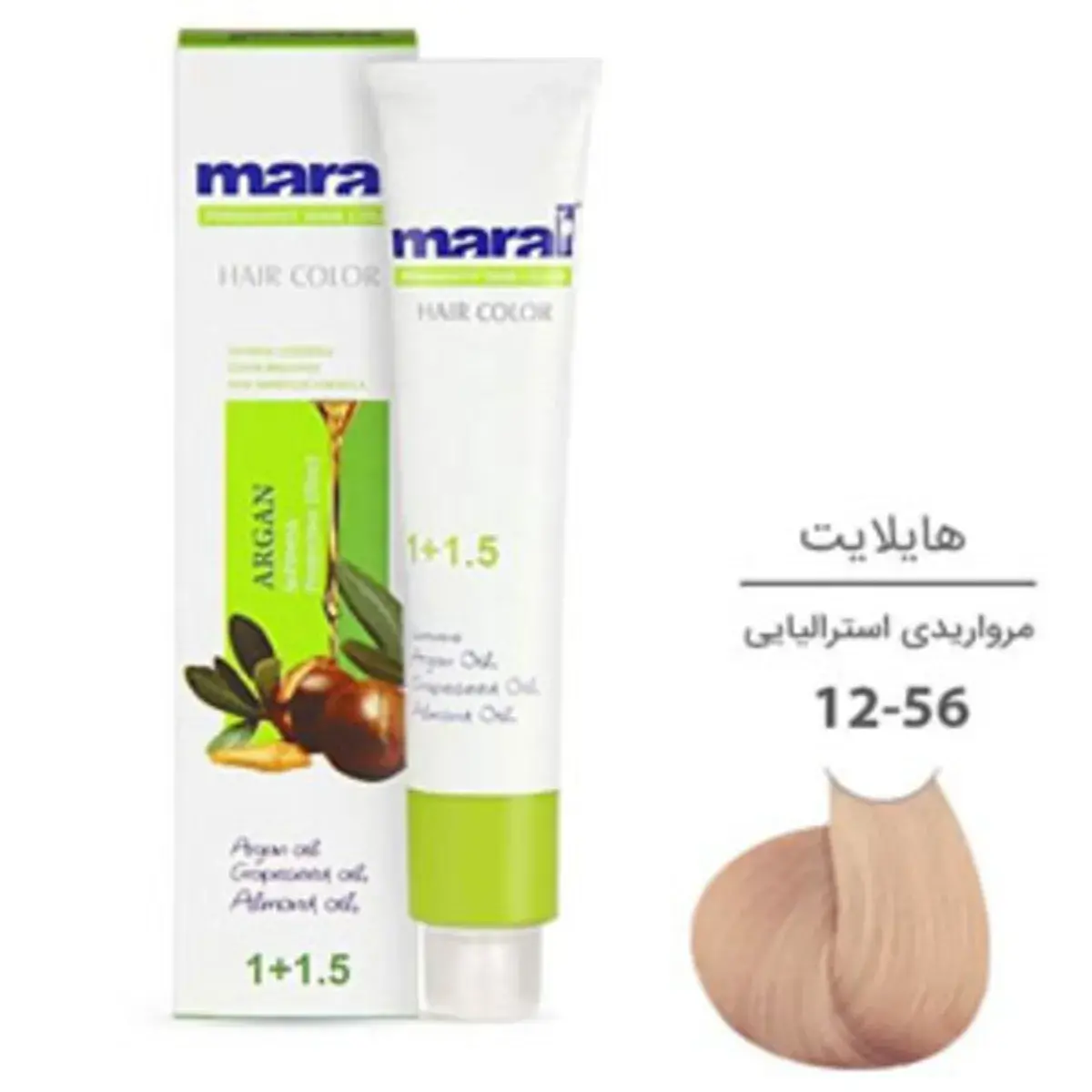 رنگ مو مارال شماره ۱۲.۵۶ رنگ مرواریدی استرالیایی