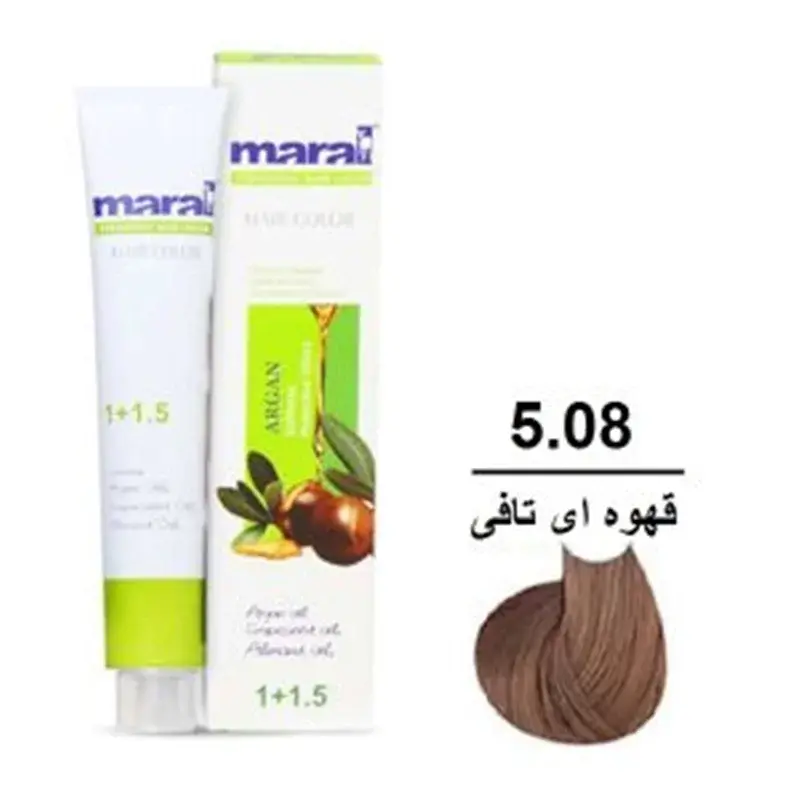 رنگ مو مارال شماره ۵.۰۸ رنگ قهوه ای تافی